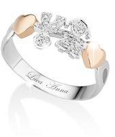 Anello Le Bebé Donna I Girocuore in Oro Diamante 0.08 Ct LBB113-12 - LBB113-14